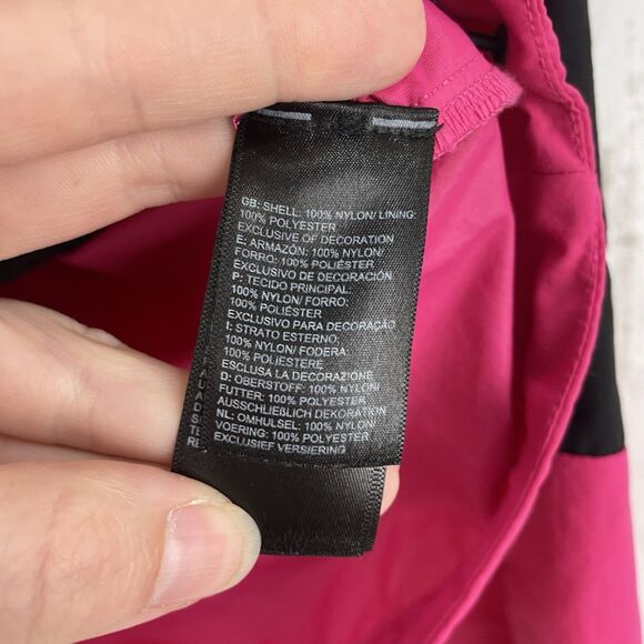 THE NORTH FACE Women’s XS Pink /Black Nylon WINDWALL RAIN JACKET - Picture 6 of 9